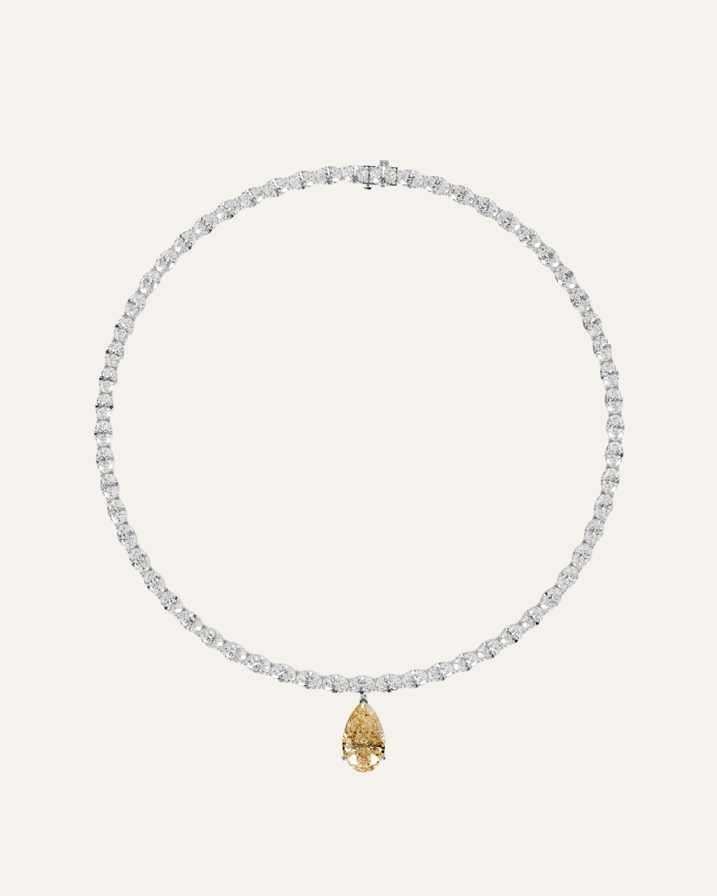 The Fancy-Yellow Pear Pendant