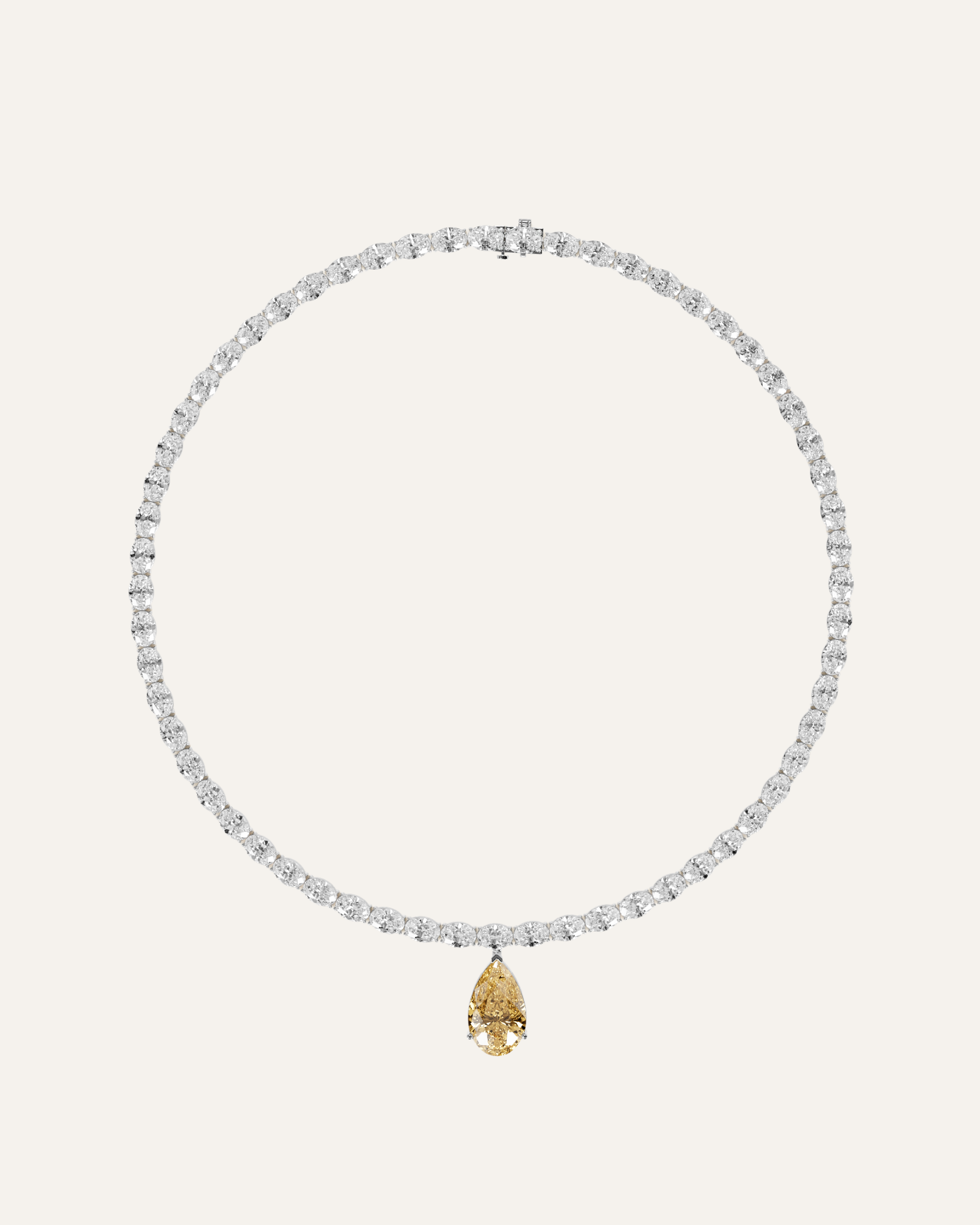 The Fancy-Yellow Pear Pendant
