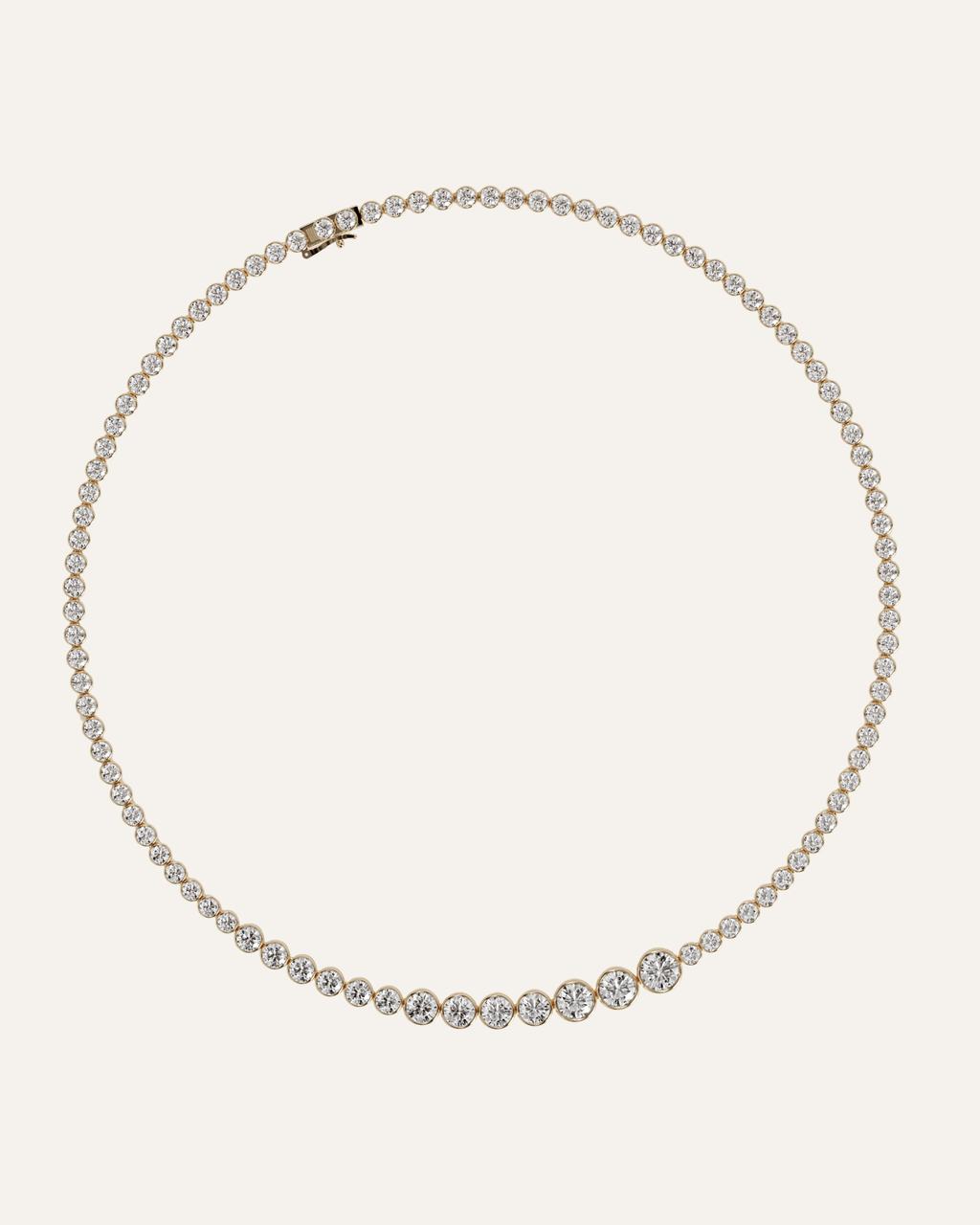 The Asymmetric Bezel Necklace