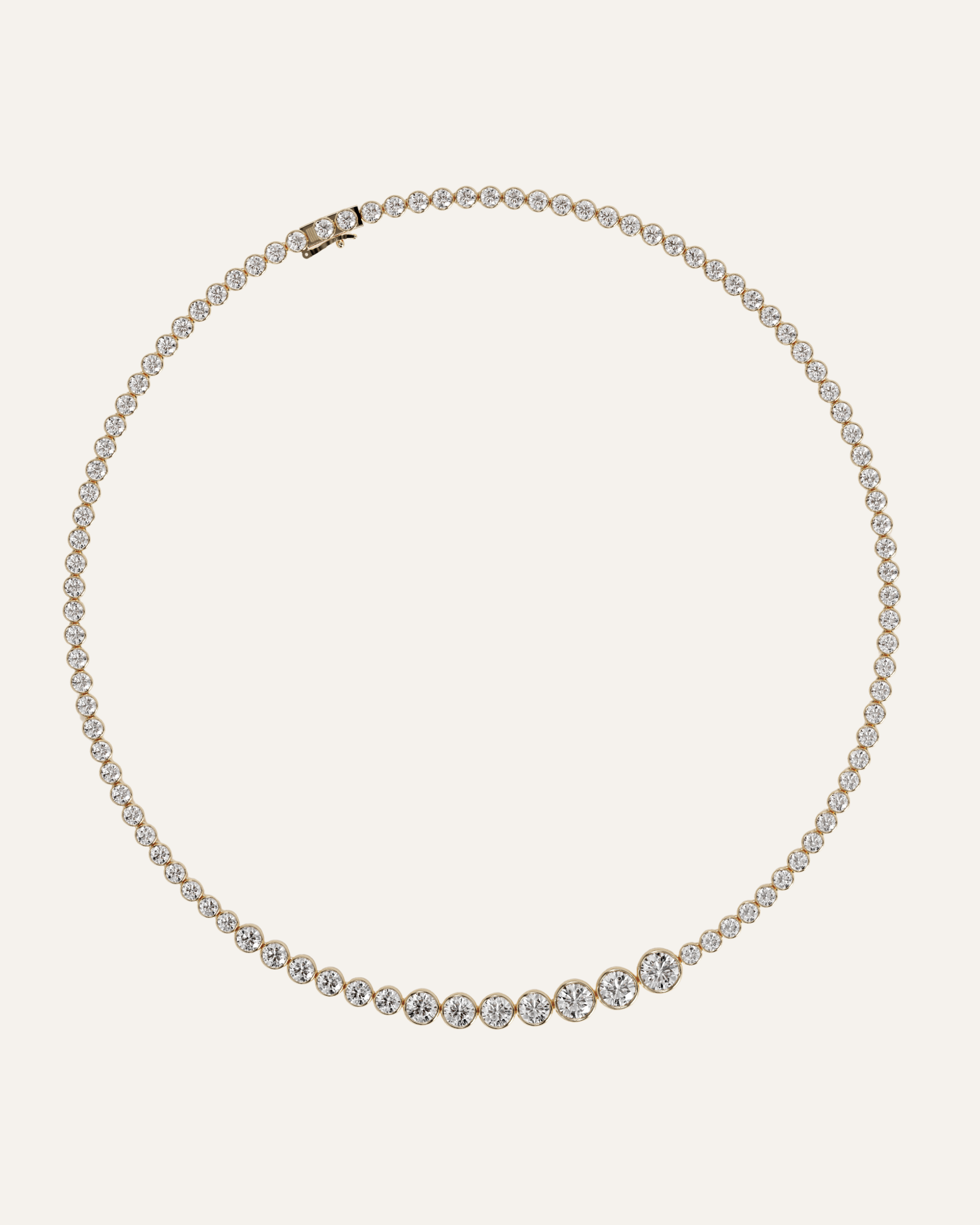 The Asymmetric Bezel Necklace