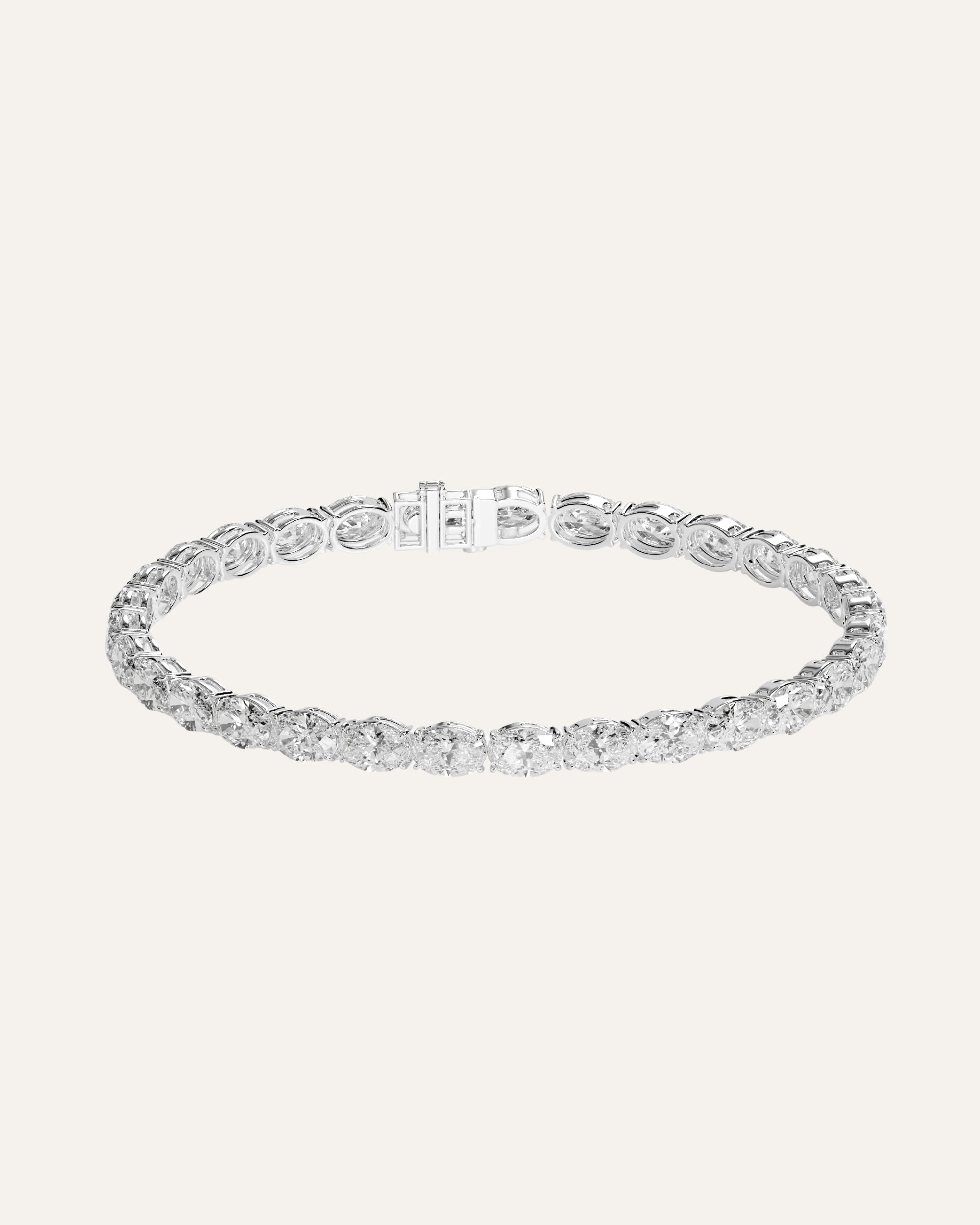 The East/West Oval Tennis Bracelet