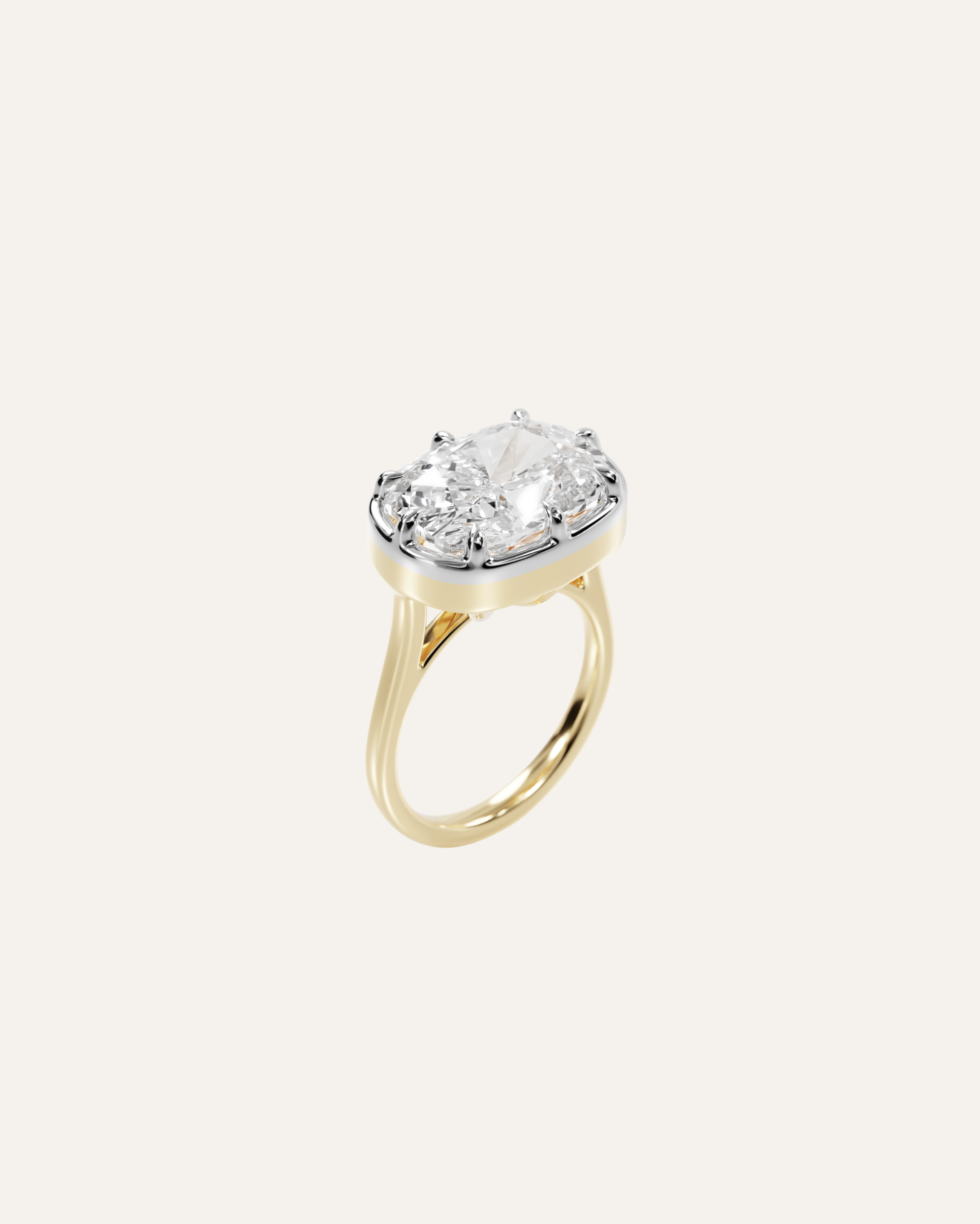 The East/West Cushion Ring