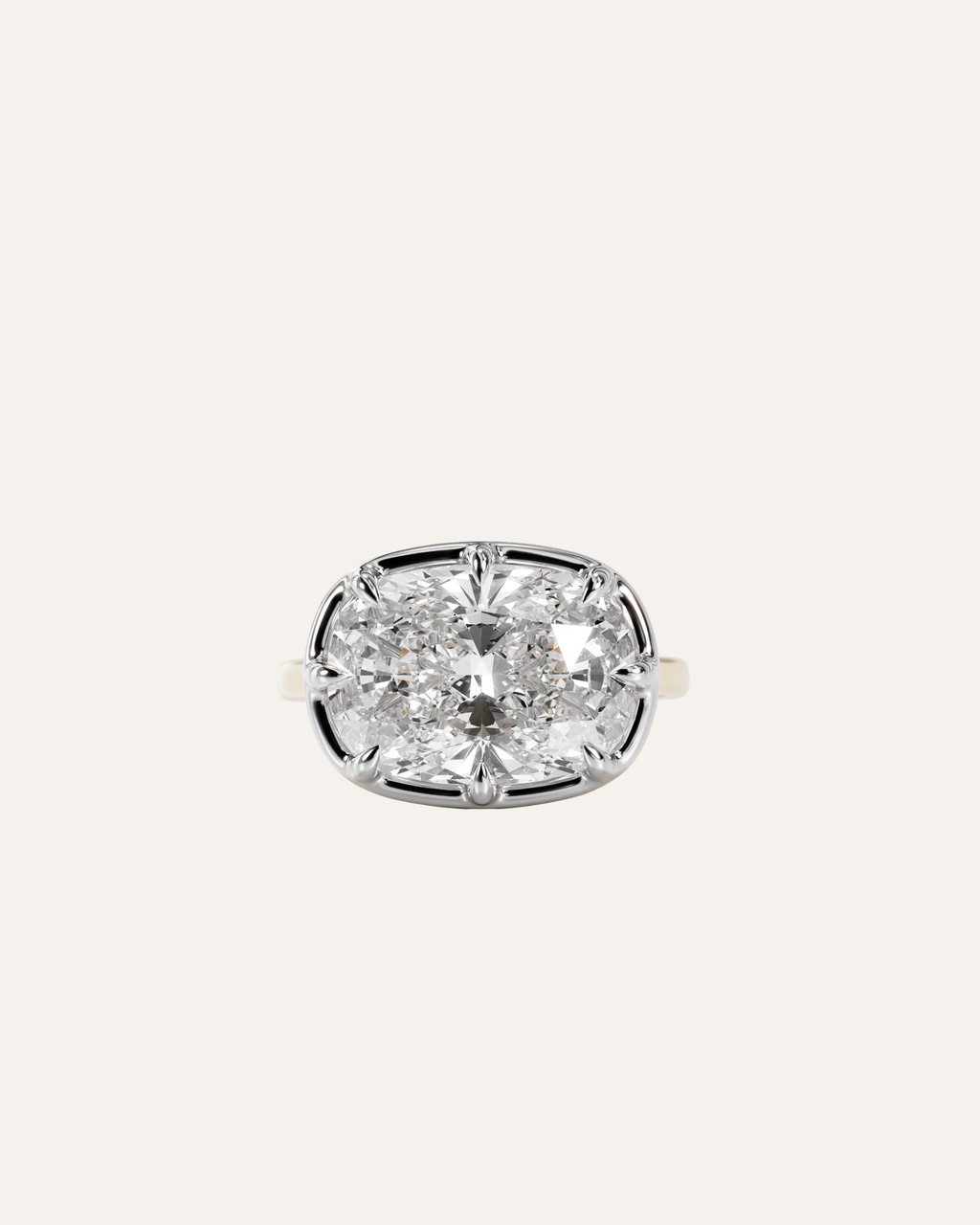 The East/West Cushion Ring