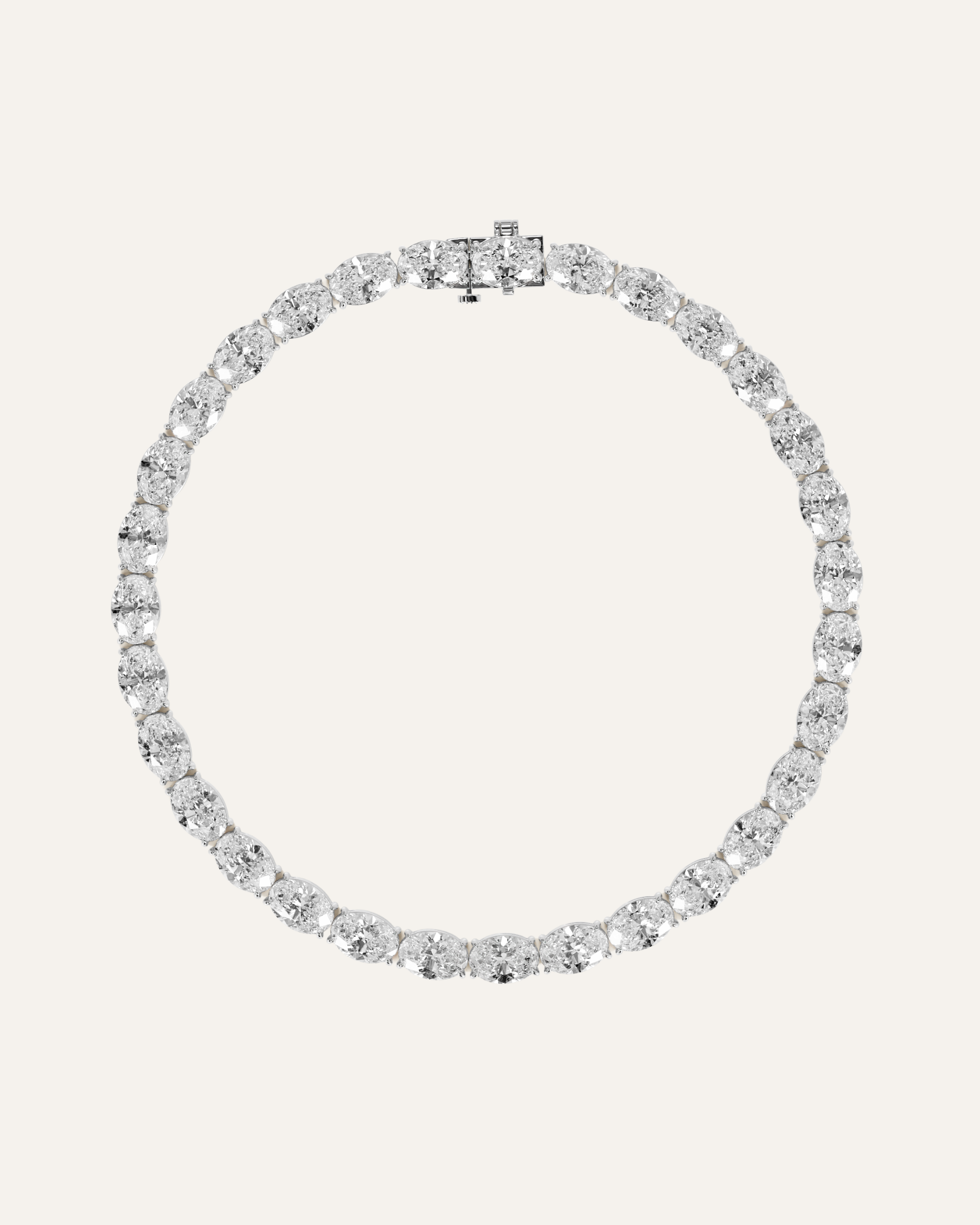The East/West Oval Tennis Bracelet