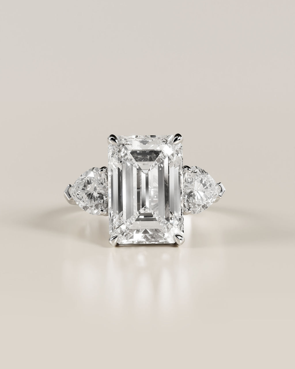 The Emerald Three-Stone Ring