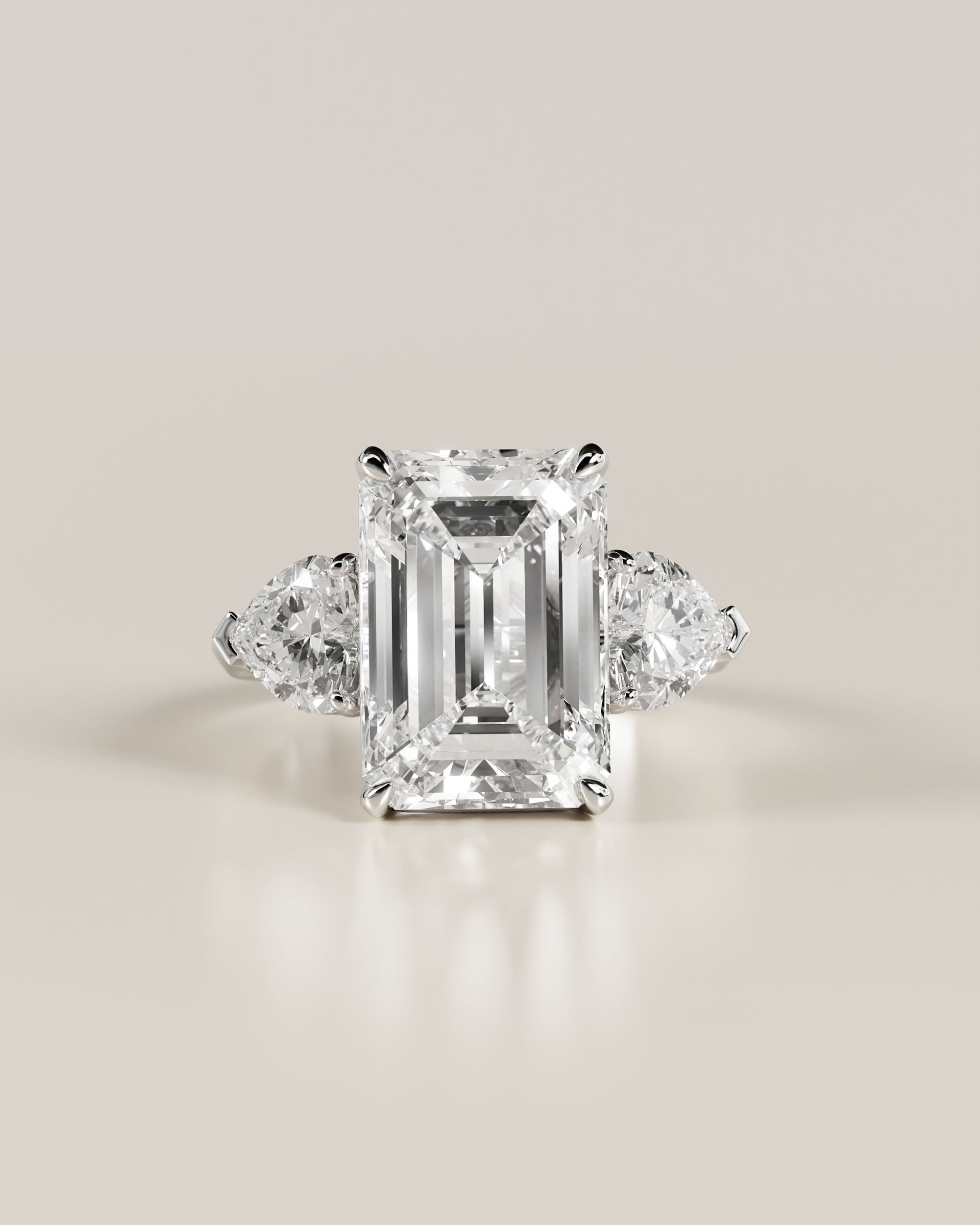 The Emerald Three-Stone Ring