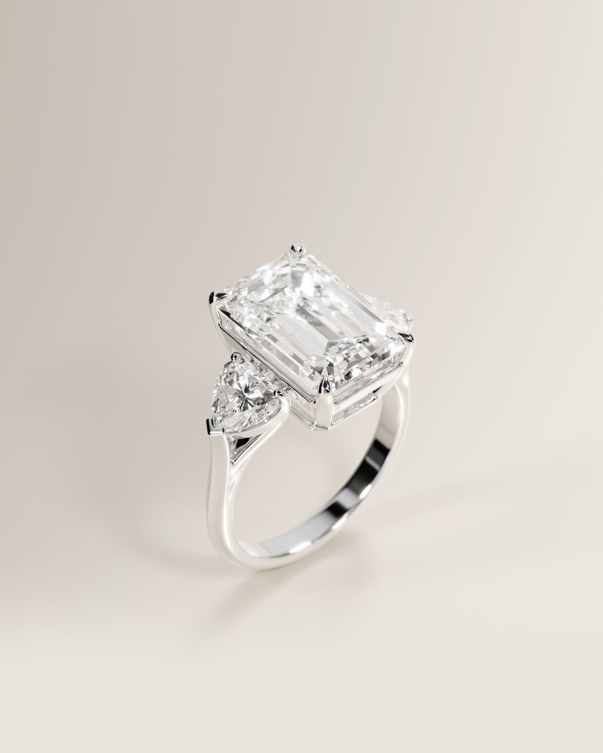 The Emerald Three-Stone Ring