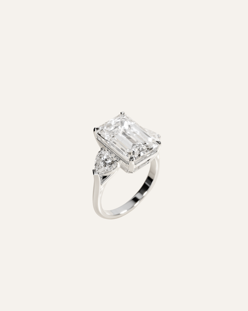 The Emerald Three-Stone Ring