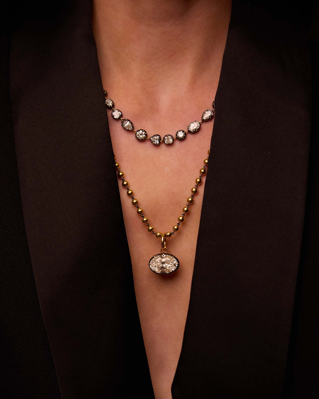 The Georgian Oval Pendant