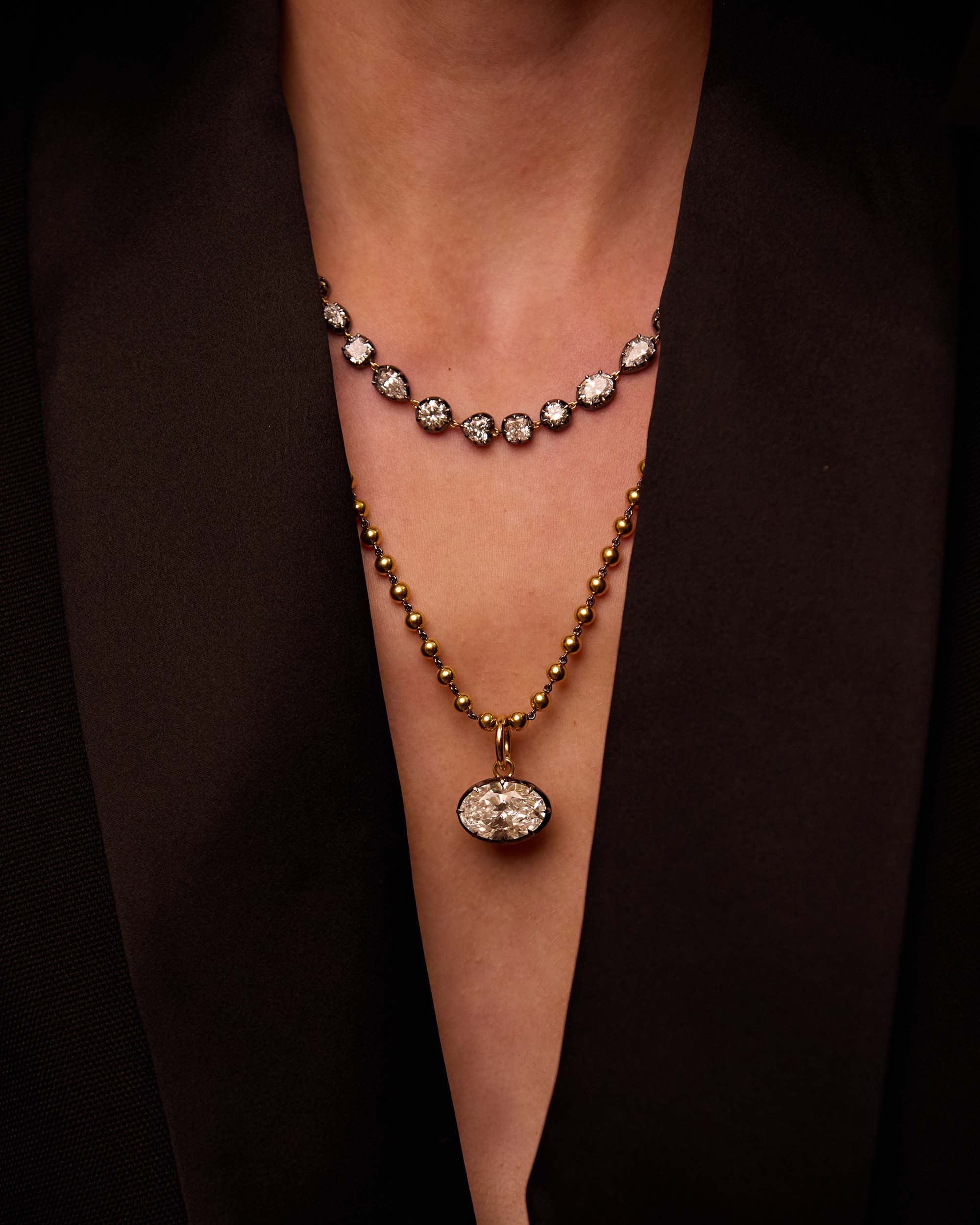 The Georgian Oval Pendant