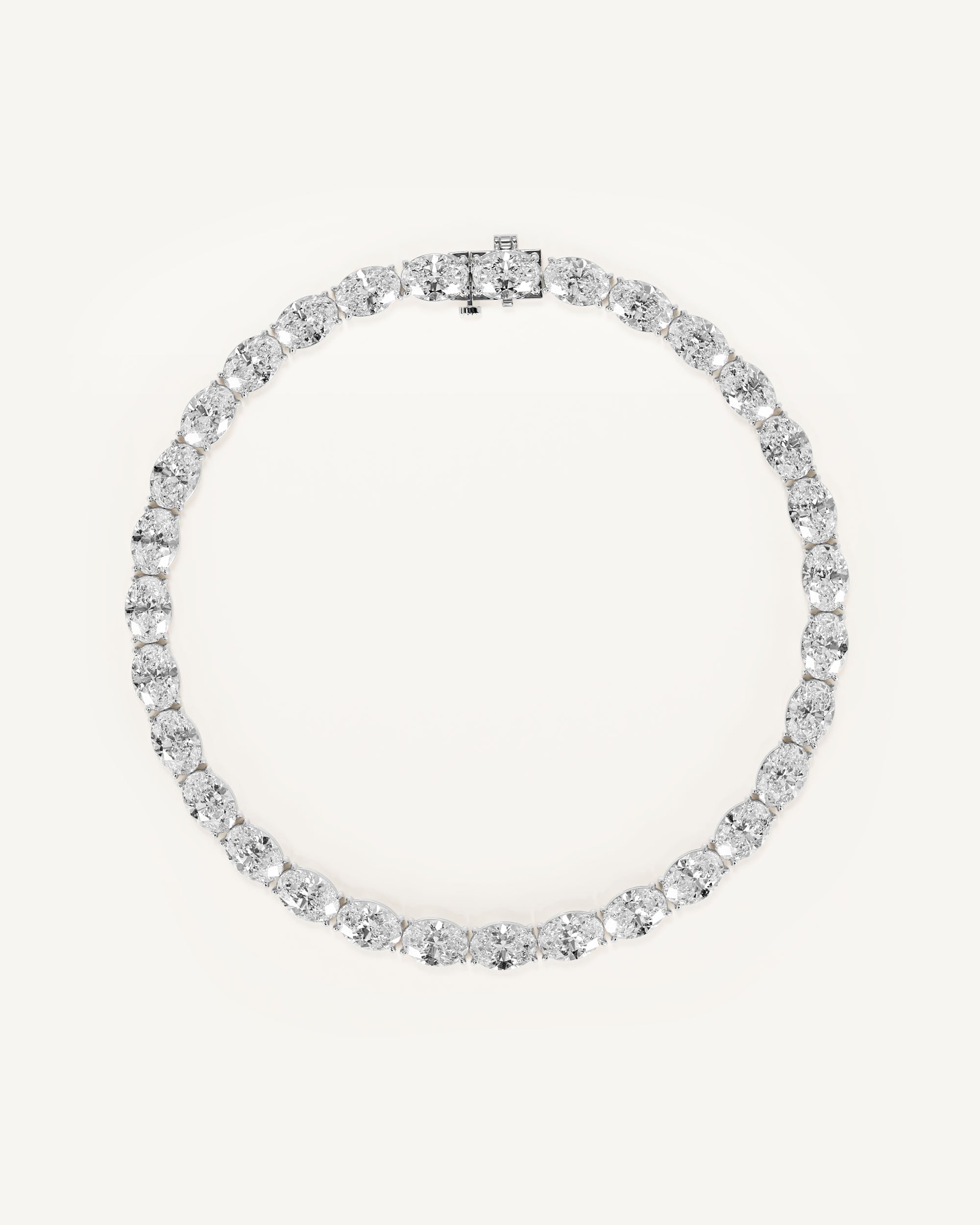 The East/West Oval Tennis Bracelet