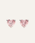 The Pink Heart Studs