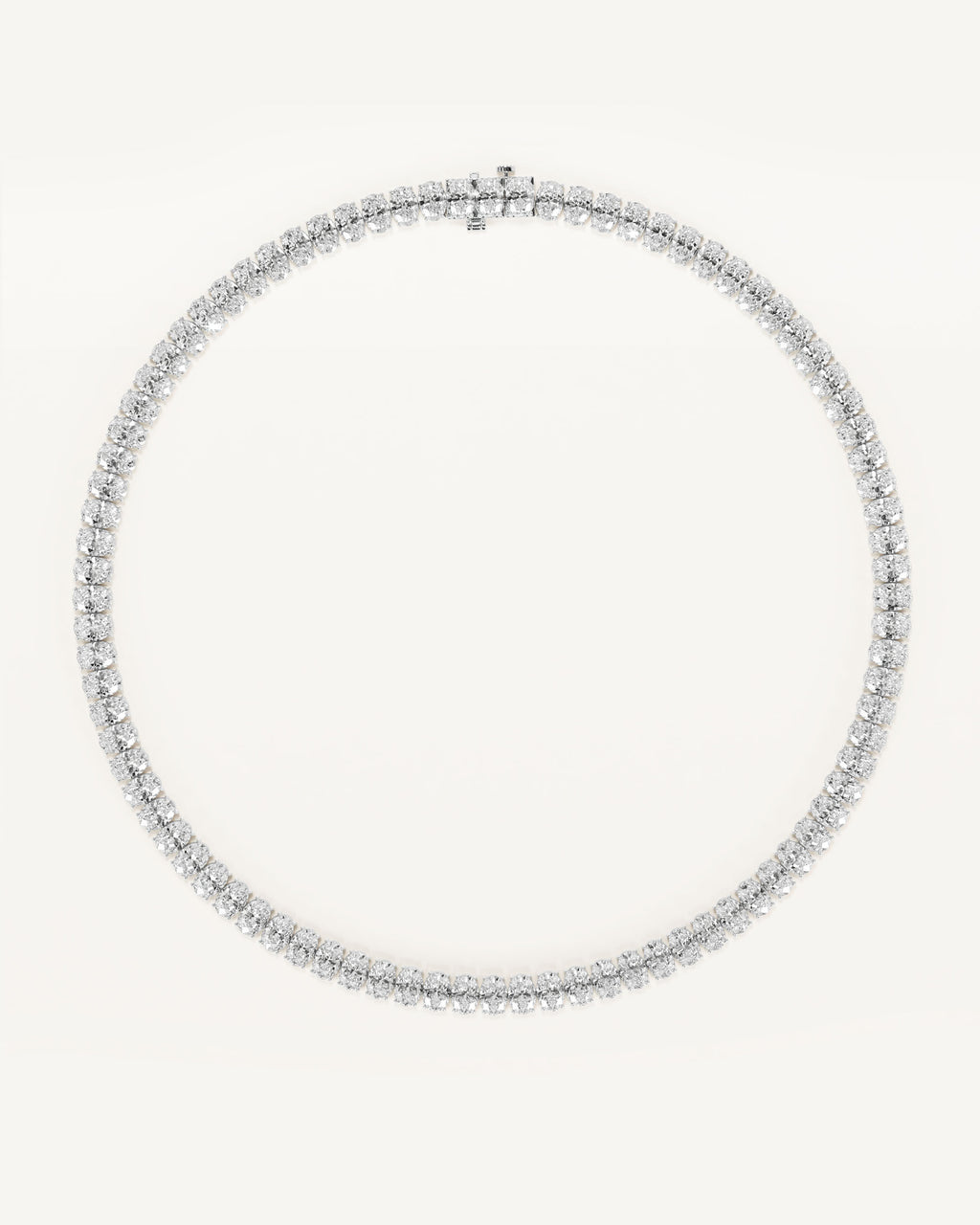 The North/South Oval Tennis Necklace