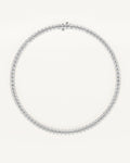 The North/South Oval Tennis Necklace