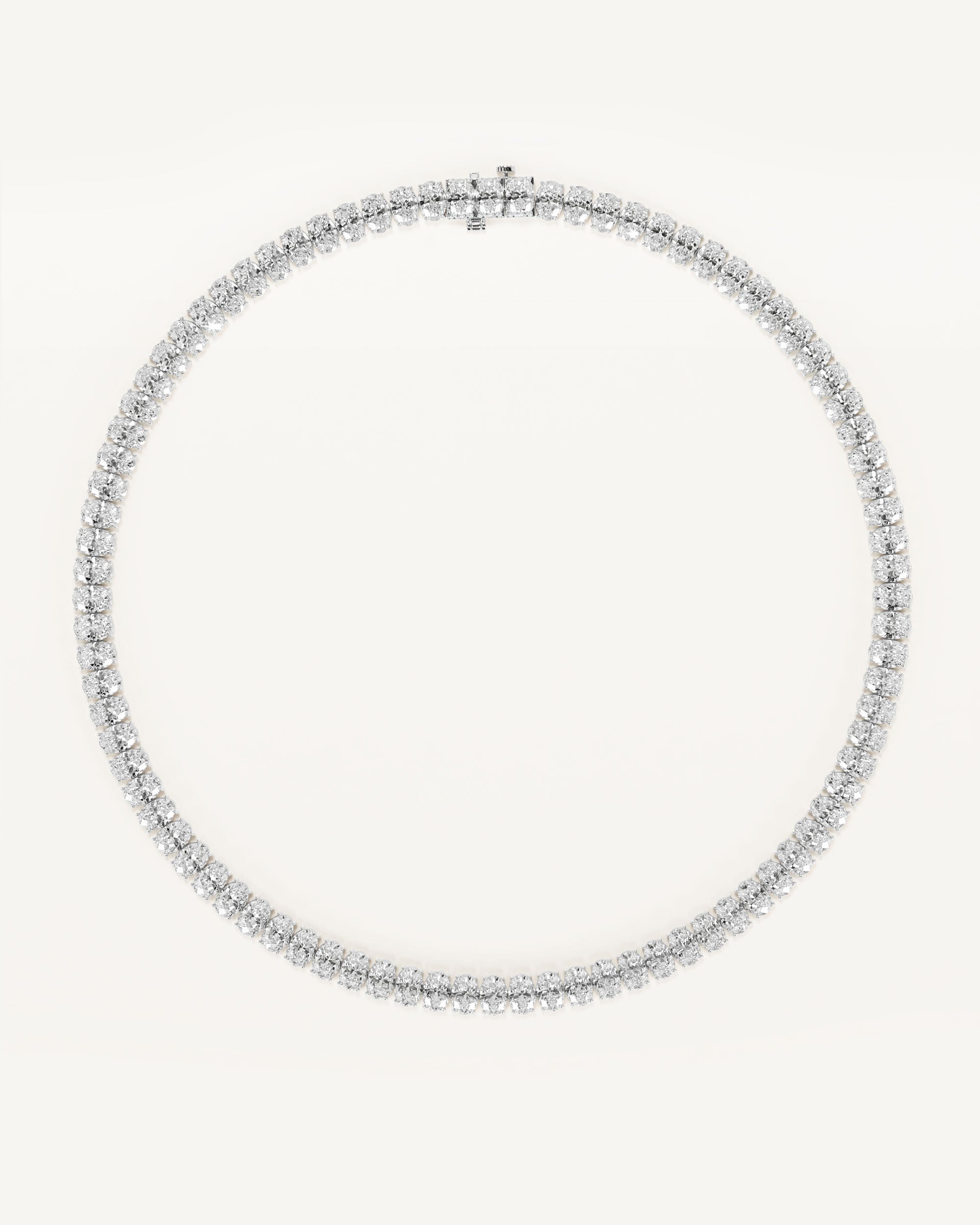 The North/South Oval Tennis Necklace