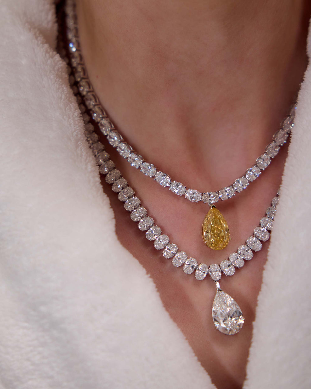 The North/South Oval Tennis Necklace