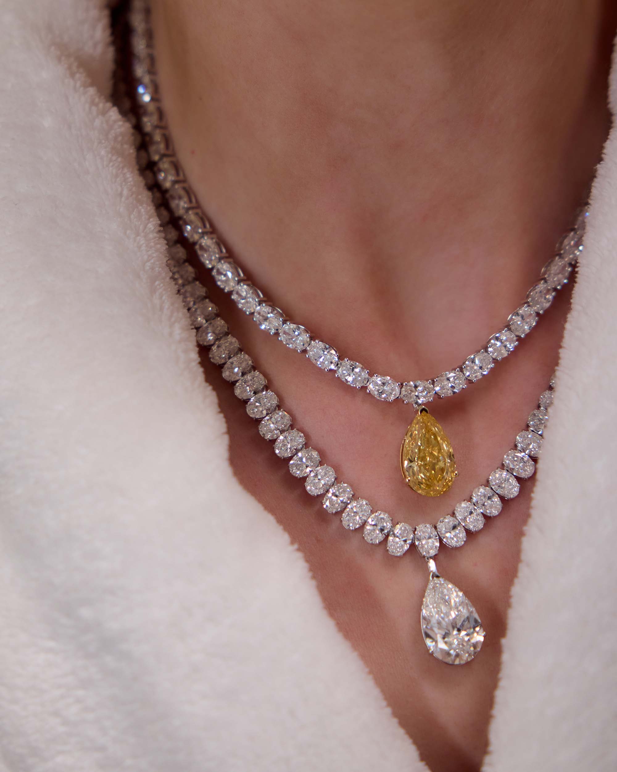 The North/South Oval Tennis Necklace