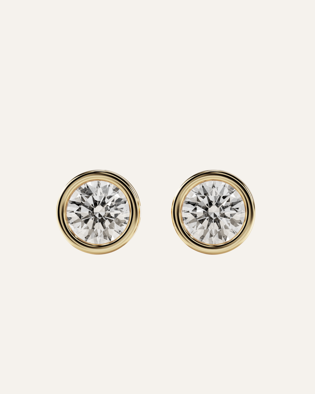 The Round Bezel Studs