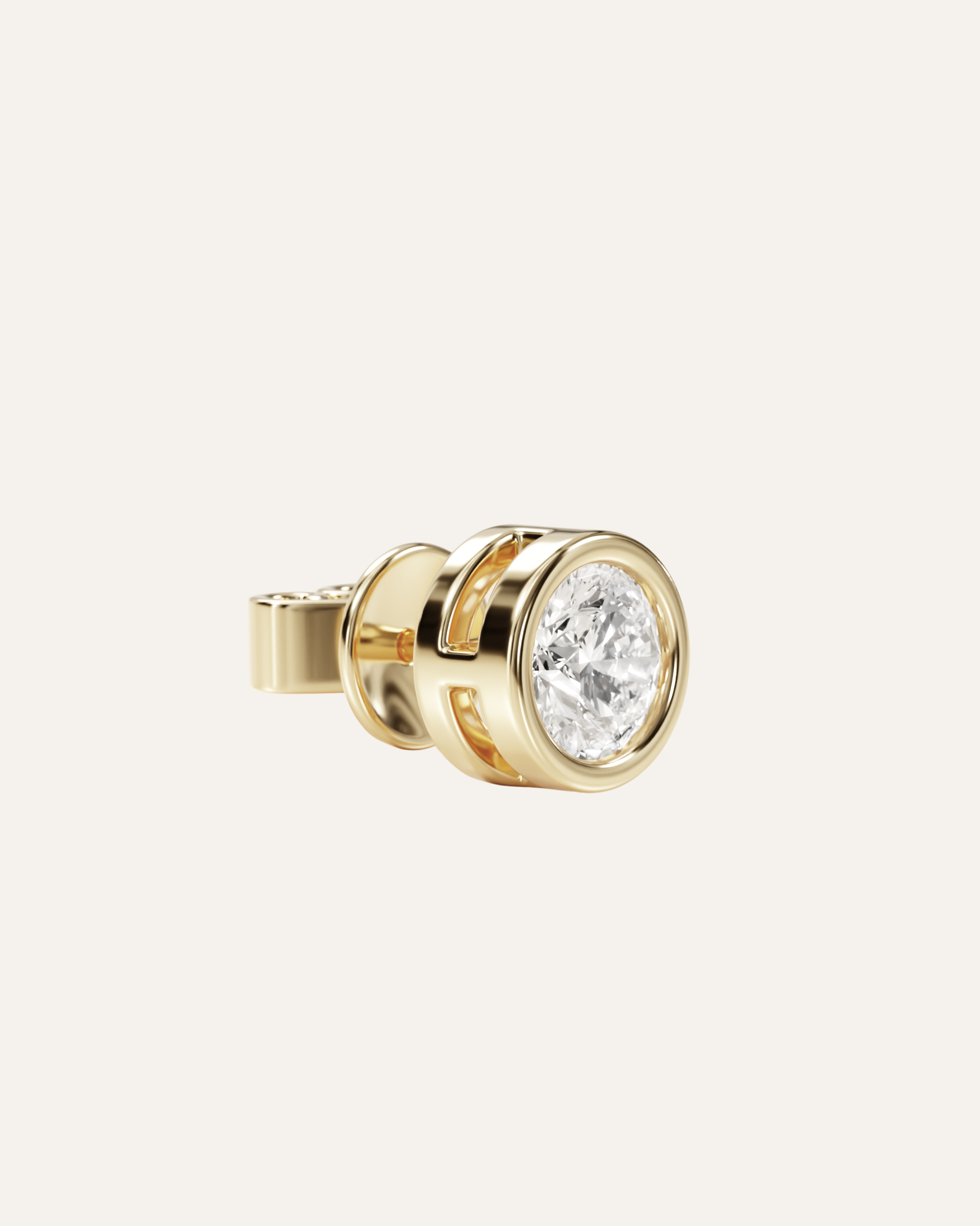 The Round Bezel Studs