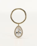 The Pear Flip Ring - Yellow Gold