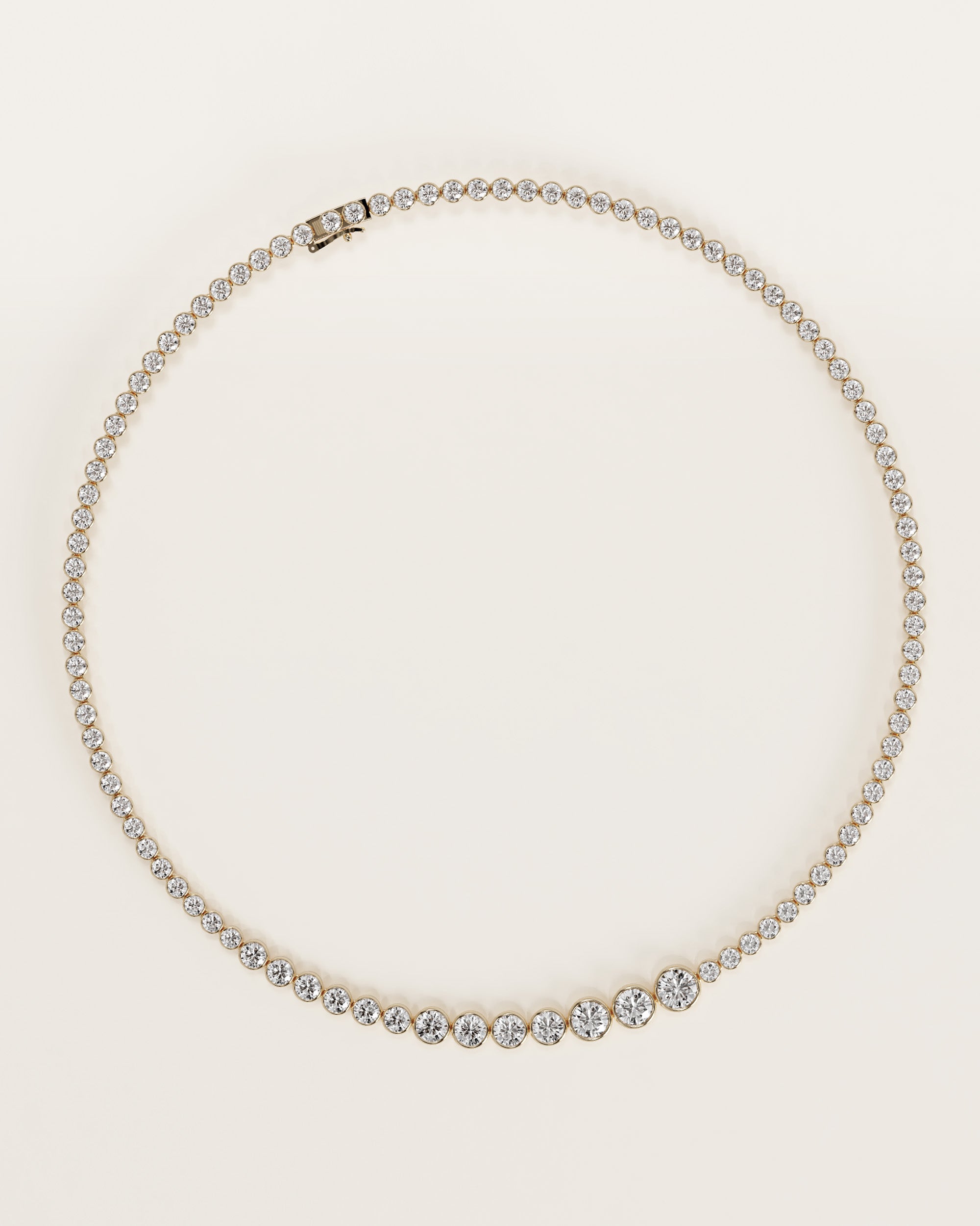 The Asymmetric Bezel Necklace