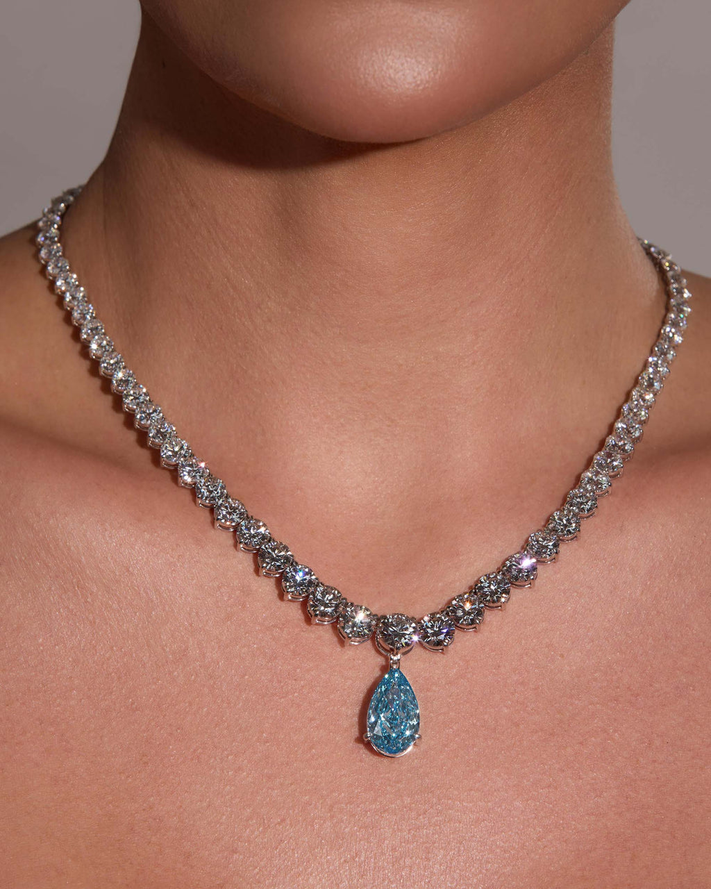 The Blue Pear Pendant