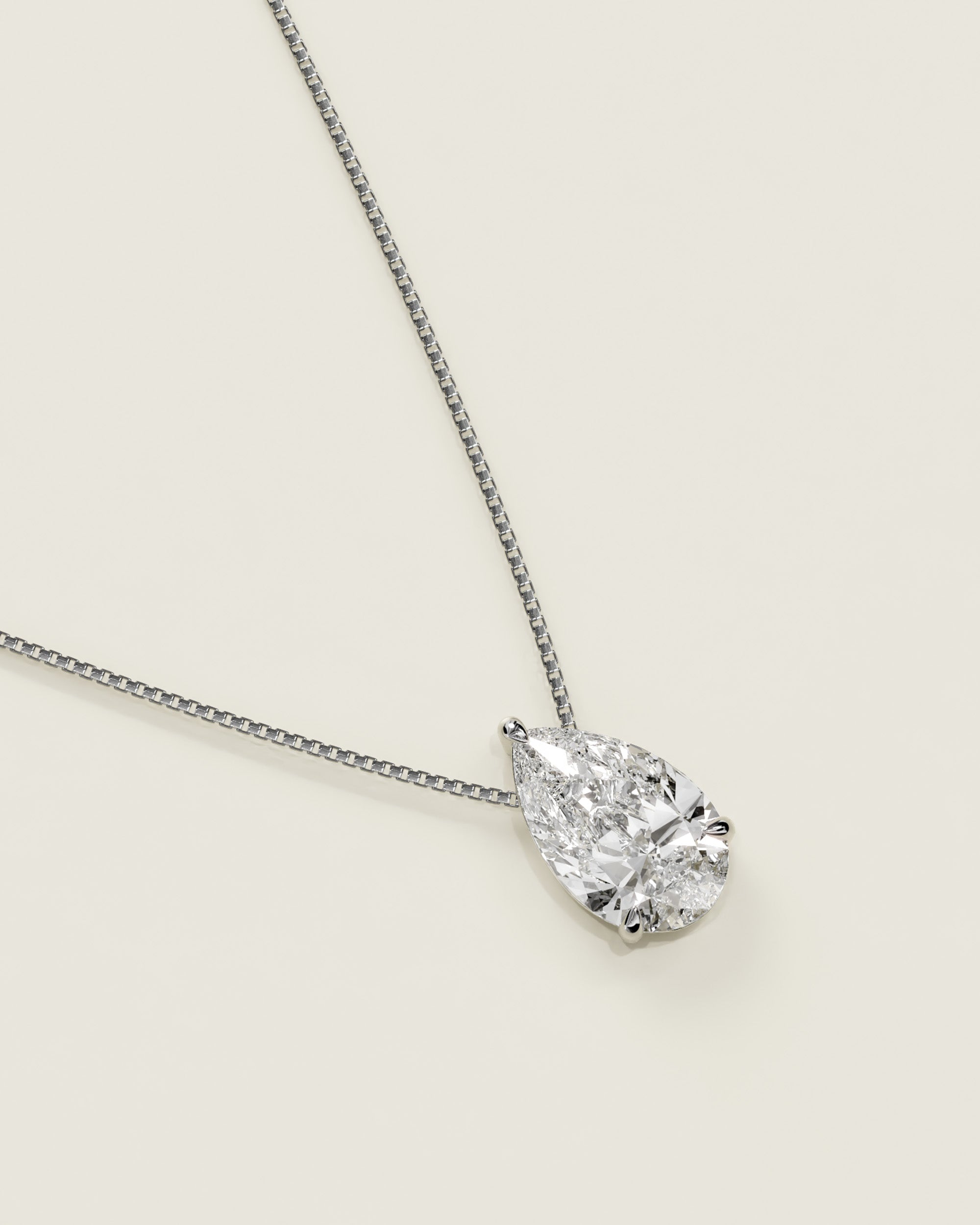 The White Pear Pendant