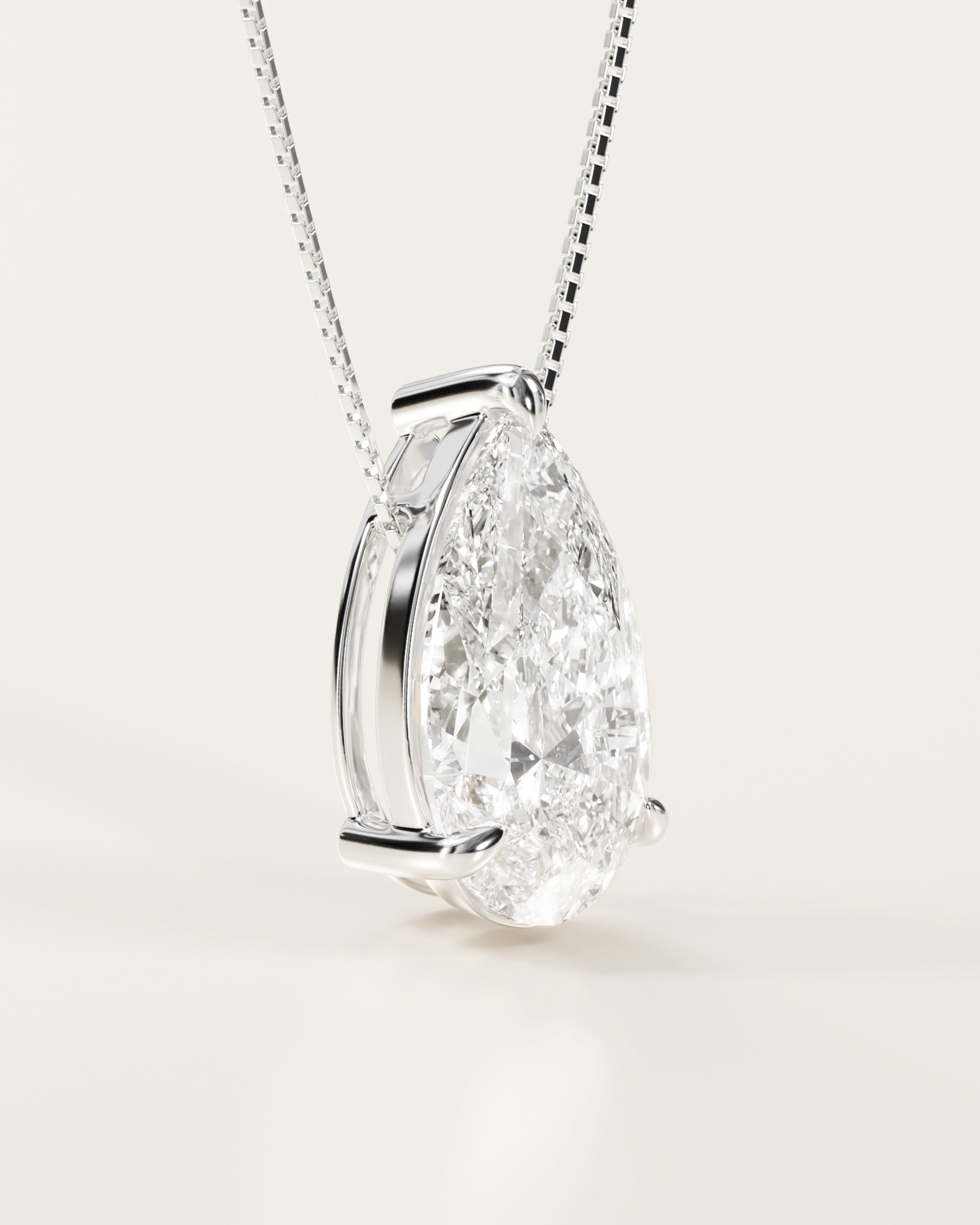The White Pear Pendant