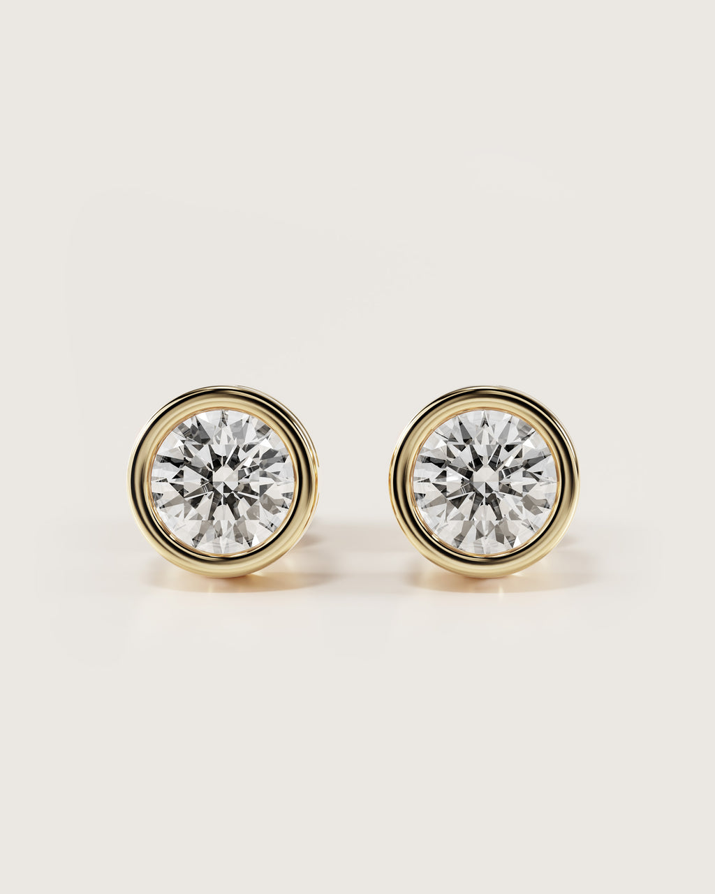 The Round Bezel Studs
