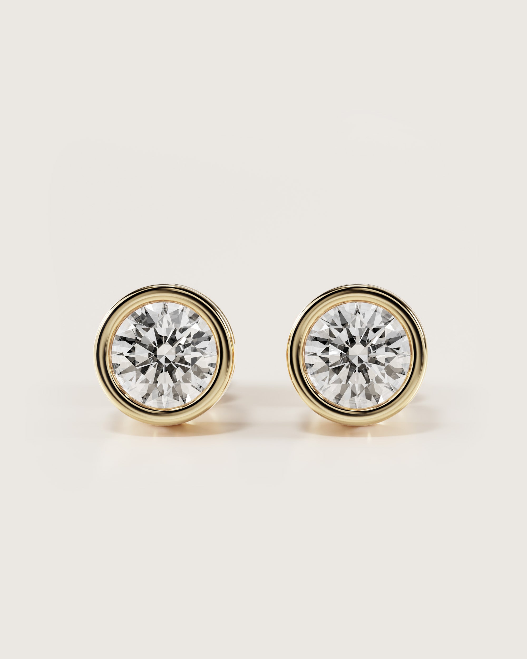 The Round Bezel Studs