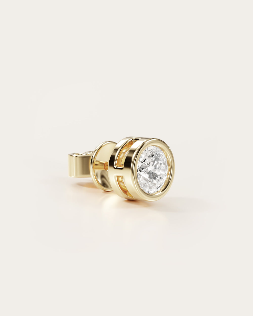 The Round Bezel Studs