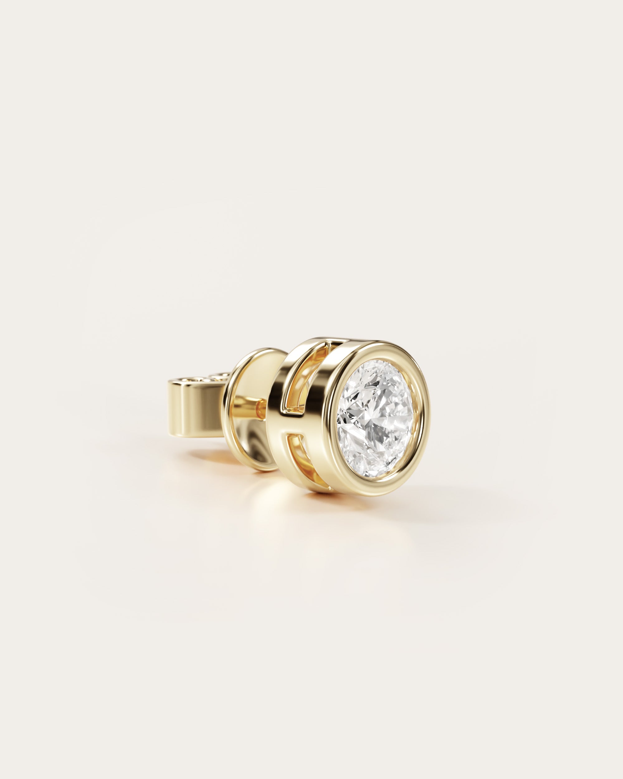 The Round Bezel Studs