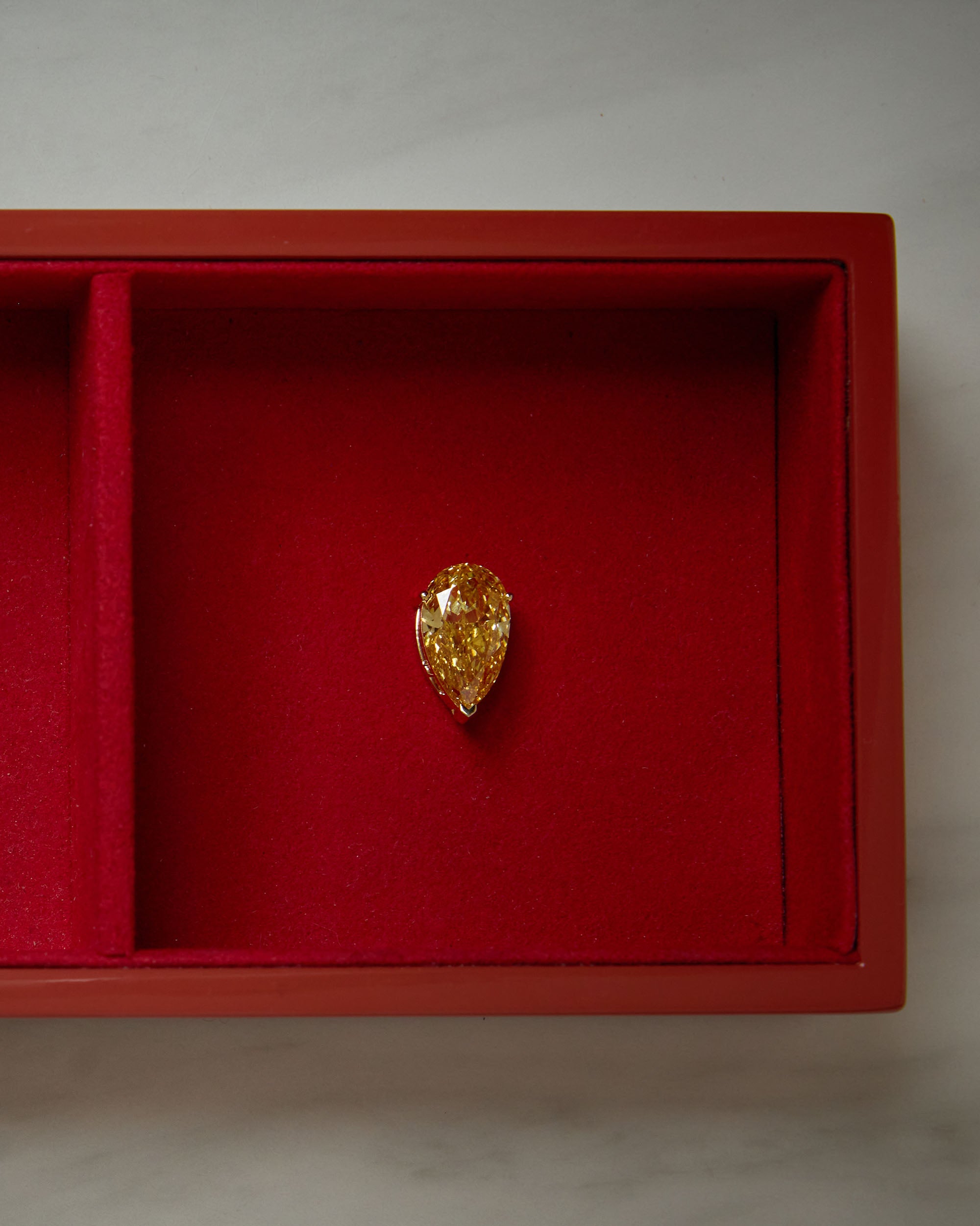 The Fancy-Yellow Pear Pendant